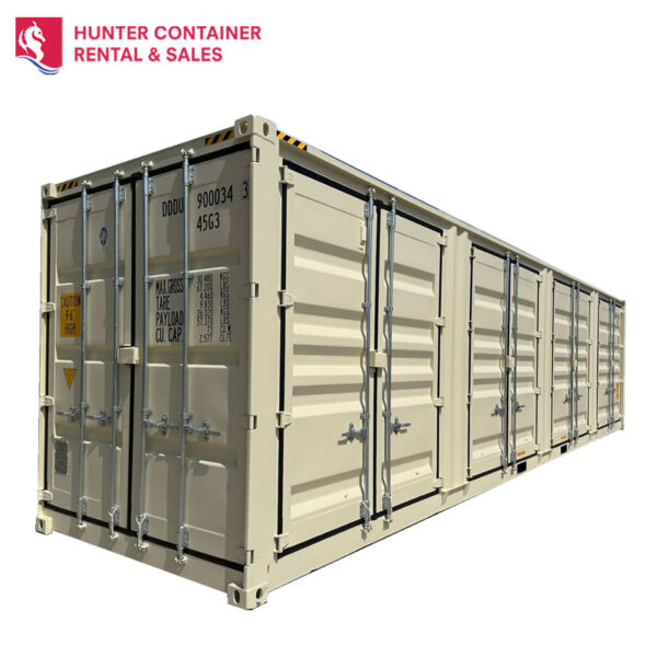40ft High Cube 4 Door Side Opening Shipping Container Rental & Sales NSW
