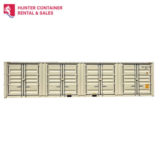 40ft High Cube 4 Door Side Opening Shipping Container Rental & Sales NSW